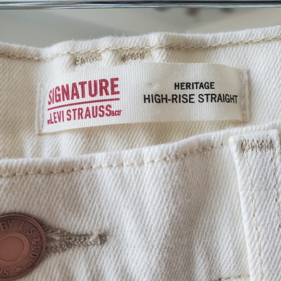 Levi's Strauss Heritage High Rise Straight Denim Jeans - Picture 3 of 3